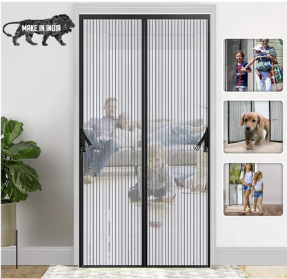 Smart Auto-Closing Magnetic Mosquito Net Door Curtain (100x210 CM)