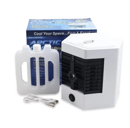 Mini Portable Air Conditioner, Personal Cooler, Convenient Water Filling,Adjustable Airflow