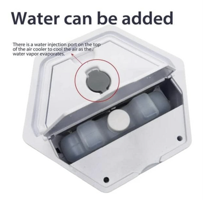 Mini Portable Air Conditioner, Personal Cooler, Convenient Water Filling,Adjustable Airflow