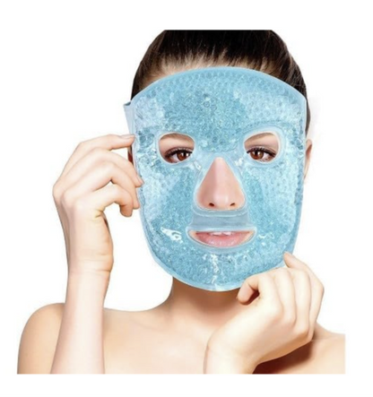 Cold Face Eye Mask, Ice Pack Reduce Face Puff, Dark Circles, Gel Beads Hot Heat Cold Compress Pack, Face SPA for Woman Sleeping, Pressure, Headaches