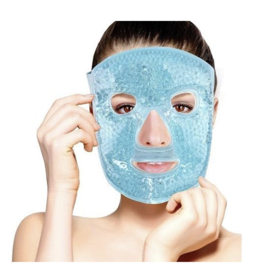 Cold Face Eye Mask, Ice Pack Reduce Face Puff, Dark Circles, Gel Beads Hot Heat Cold Compress Pack, Face SPA for Woman Sleeping, Pressure, Headaches