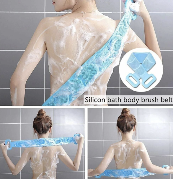 Body Massage Bath Brush with Soap Dispenser and Silicon Body Back Scrubber