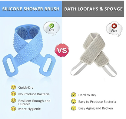 Body Massage Bath Brush with Soap Dispenser and Silicon Body Back Scrubber