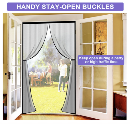 Smart Auto-Closing Magnetic Mosquito Net Door Curtain (100x210 CM)