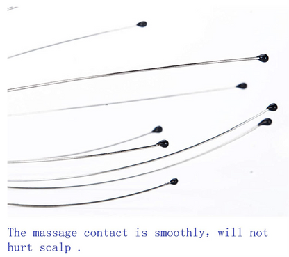 Stainless Steel Wire Head Massager with Wooden Handle, For Scalp and Spa Relief (2)