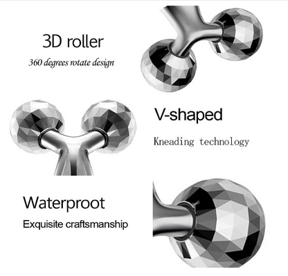 Smart 3-in-1 Facial Massager Set (Jade Roller, Gua Sha & 3D Y-Shaped Roller Combo)