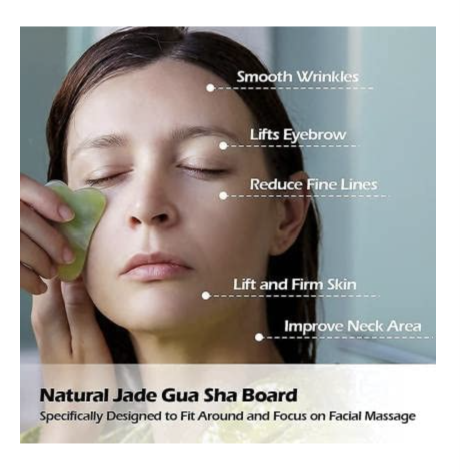 Smart 3-in-1 Facial Massager Set (Jade Roller, Gua Sha & 3D Y-Shaped Roller Combo)