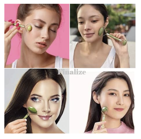 Smart 3-in-1 Facial Massager Set (Jade Roller, Gua Sha & 3D Y-Shaped Roller Combo)