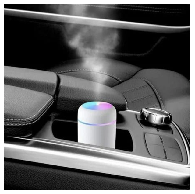 Smart H2O Mini Cool Mist Humidifier & Essential Oil Diffuser (300ML, LED), (Colours may vary)